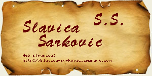 Slavica Šarković vizit kartica